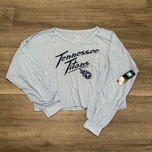 Cameron Ward Tennessee Titans Majestic Threads Crop Shirt Women's L NWT
